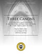 Three Canons Three-Part Mixed choral sheet music cover